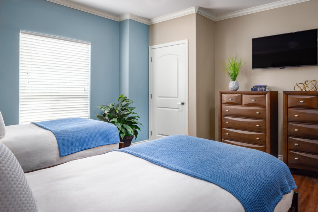 Bedroom at Restored Path Detox