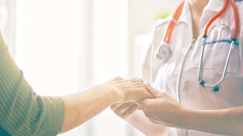 Patient with Wernickeโs Encephalopathy meeting with nurse at medically supervised detox