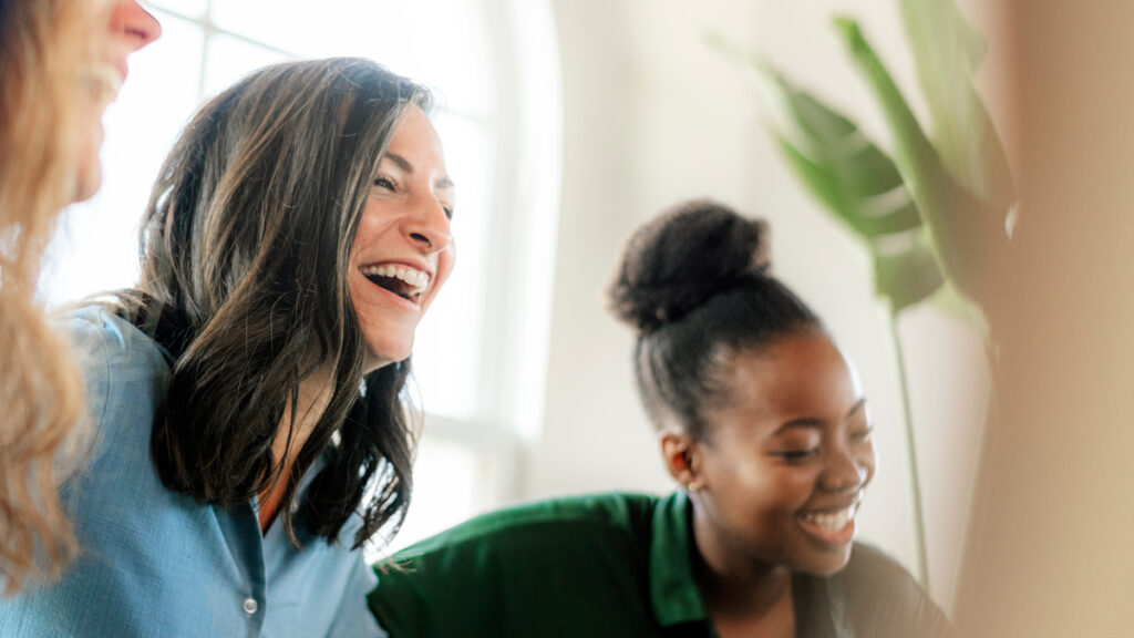 group of women in therapy session